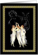 Apollo Playing The Lyre And The Three Graces Greek Gods Goddesses card