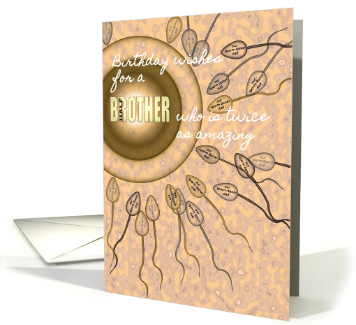 Half Brother Same Sperm Donor Dad Birthday card (1572062)