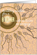 Half Brother Same Sperm Donor Dad Birthday card