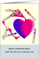 Pediatric Heart Surgery Color A Beautiful Heart Paper And Crayons card