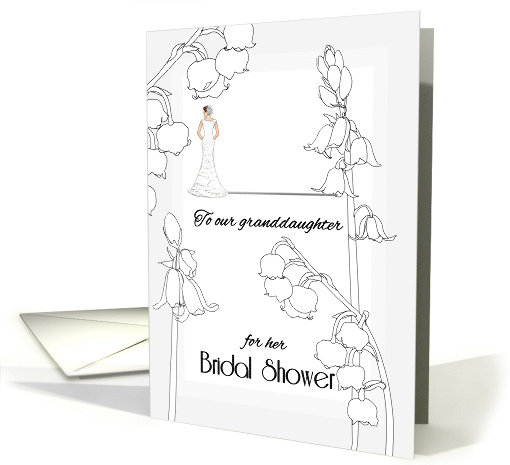 Bridal Shower for Granddaughter Lily of the Valley and Bluebells card