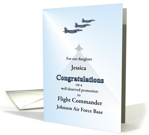 Daughter Promotion in Air Force Custom Name Rank Base card (1579078)