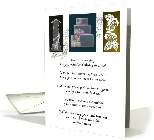 Encouraging Words for Bride to Be Planning her Wedding card (1579302)