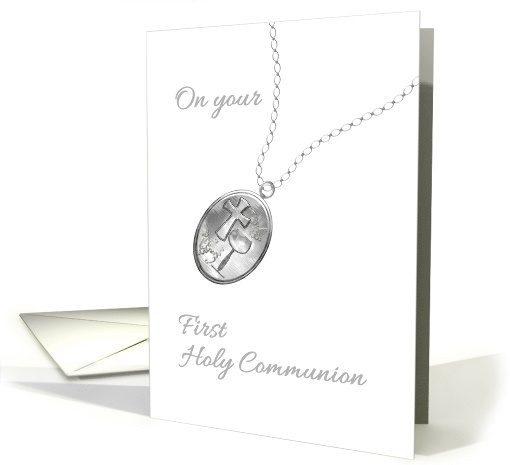 Adult First Communion Locket Embellished with Image of... (1580022)