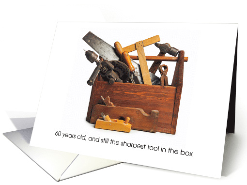 Brother in Law 60th Birthday Box of Work Tools card (1580708)