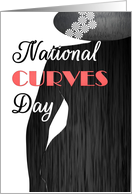 National Curves Day, Profile of Plus Size Lady Wearing Hat card