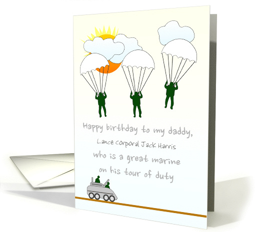 Birthday for Daddy Who is a Marine Toy Marine and... (1581660)