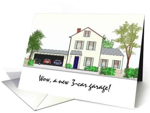 New 3 Car Garage Lovely House and Huge Garage card (1582216)
