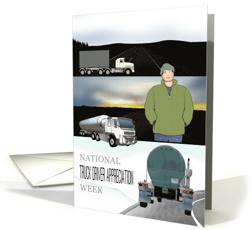 National Truck Driver Appreciation Week Haulage Trucks Open Roads card