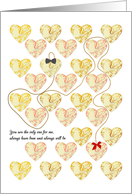 Birthday for Wife You are the Only One for Me card