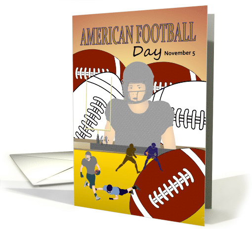 American Football Day November 5 Football Players card (1586968)