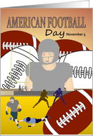 American Football Day November 5 Football Players card