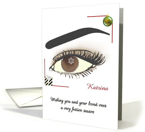 Christmas Greeting for Eyebrow Shaping Professional,... (1587402)