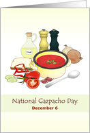 National Gazpacho Day Ingredients To Make a Delicious Soup card