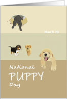 National Puppy Day Cute Puppies card