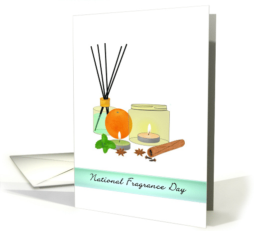 National Fragrance Day Scented Candles Diffuser Spices card (1587492)