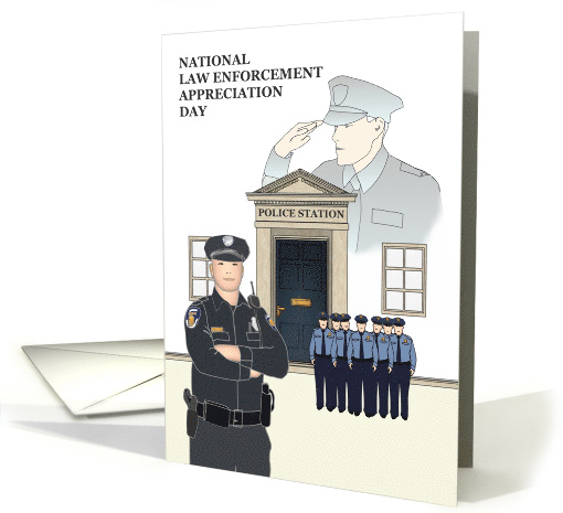 National Law Enforcement Appreciation Day, Our Grateful Thanks card