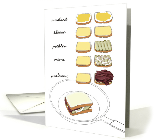 National Hot Pastrami Sandwich Day Steps to a Great Sandwich card