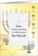Bar Mitzvah Money Gift Enclosed Celebrating Bar Mitzvah Custom card