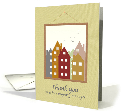 Thank You Property Manager Picture of Apartment Blocks card (1591702)