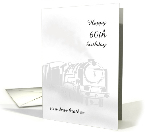 Birthday Custom Age and Relation Soft Focus Steam Train in Motion card