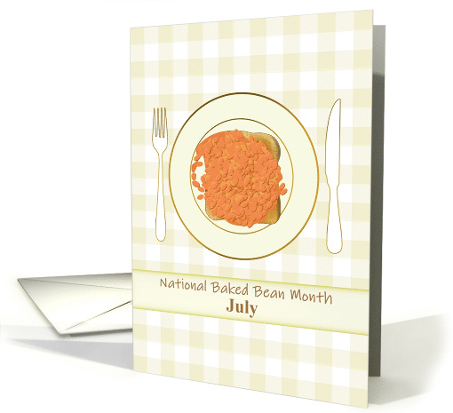 National Baked Bean Month Beans on Toast card (1601740)