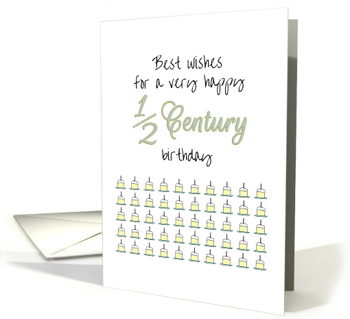 Half Century Club Birthday Fifty Cakes Devoured card (1603010)