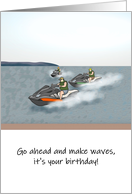 Birthday Water Sports Water Scooter card