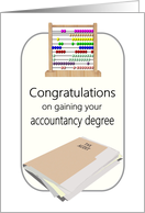 Gaining An Accountancy Degree Child’s Counting Frame And Tax Files card