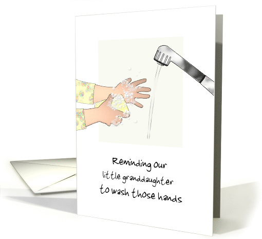 Wash Hands Message to Children Custom Relationship Coronavirus card