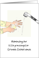 Wash Hands Message to Children Custom Relationship Coronavirus card