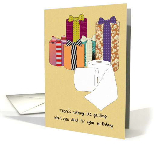 Coronavirus, Toilet Paper Wrapped Up, Birthday card (1606420)