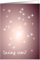 Get Well From Concussion Seeing Stars card