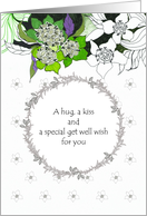 Cannot Visit Due To Coronavirus Pandemic Get Well Hug and Kiss card