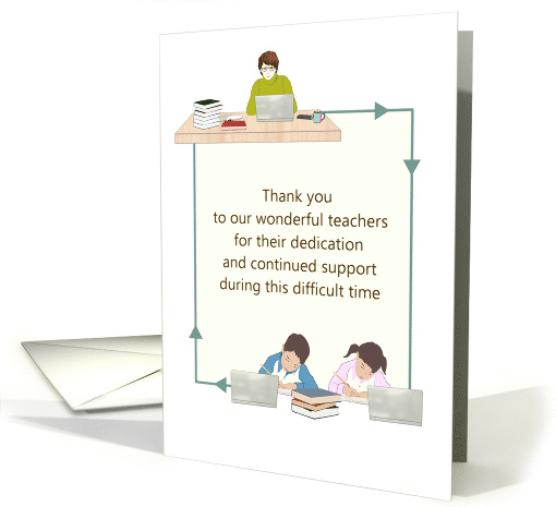 Coronavirus Teacher Appreciation Day Remote Learning card (1607838)