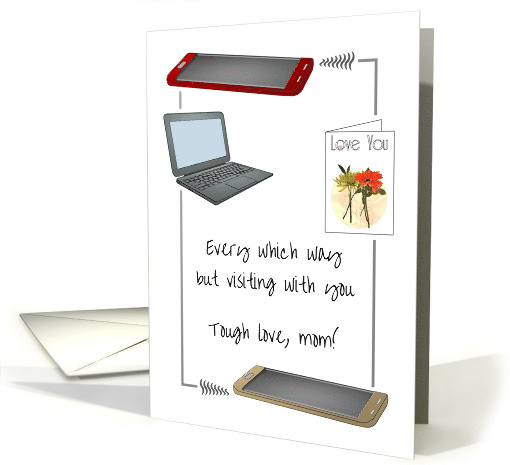 Coronavirus Mother's Day Every Which Way to Contact Mom but Visit card