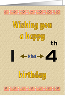 Coronavirus Custom Age Teen Birthday Digits Spaced Far Apart card