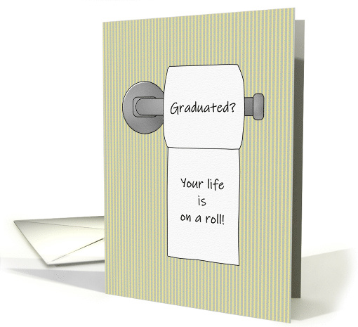 Coronavirus, Congratulations Graduation, Life is on a Roll card