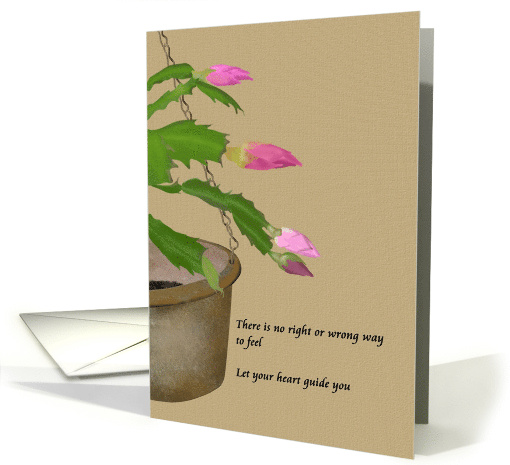 Sympathy Loss of Husband Schlumbergera card (1614208)