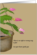 Sympathy Loss of Husband Schlumbergera card