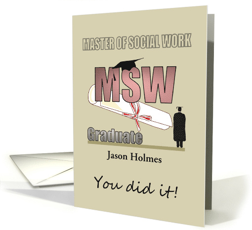 Master of Social Work Graduate Congratulations Cap and... (1614252)