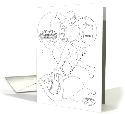 Encouragement for Kids Coloring Card for Young Boy card (1614944)