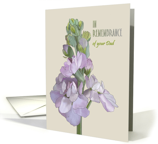 In Remembrance of Your Dad Pretty Stocks card (1617526)