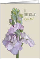 In Remembrance of Your Dad Pretty Stocks card