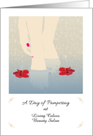 Gift, Manicure and Pedicure at the Salon, Custom card