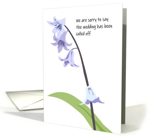 Wedding Called Off Sketch Of Bluebells card (1625504)