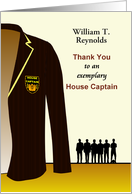 Thank You House Captain Student Leadership Team Custom card