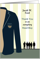 Thank You Head Boy Student Leadership Team Custom card