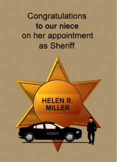 Sheriff Appointment Lady Sheriff and Vehicle Custom Name Relation