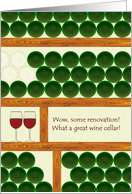 Great Looking Wine Cellar House Renovation, Congratulations Cheers card